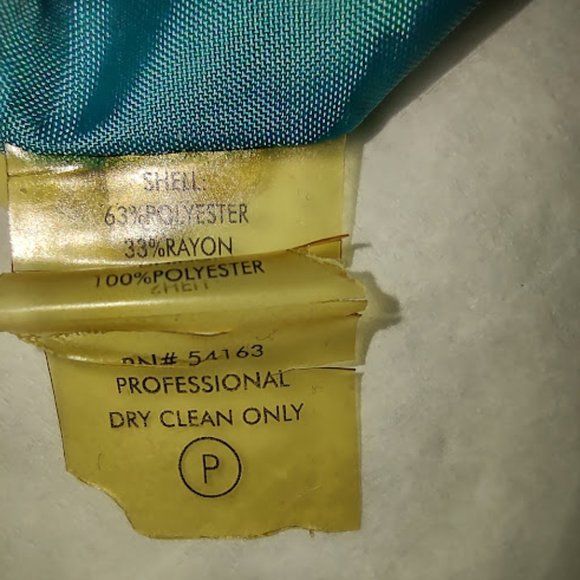 CALVIN KLEIN TEAL SLEEVELESS DRESS, PLEATED NECKLINE, OVERLAPPING SKIRT PANELS 6 - Picture 10 of 11